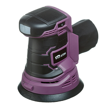 Шлифмашина эксцентриковая аккумуляторная КМ АТОМ 18 В d125 мм без АКБ и ЗУ (CES-181)