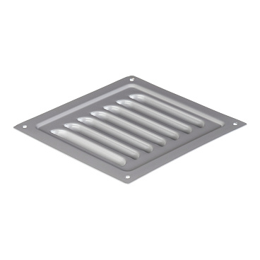 Решетка вентиляционная стальная Ore 125х125 мм серая