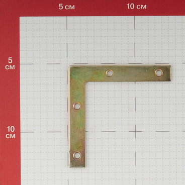 Уголок оконный оцинкованный 75х75х12х2 мм с желтой пассивацией