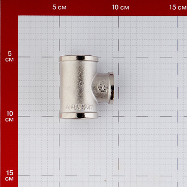 Тройник переходной Stout 3/4 ВР(г) х 1/2 ВР(г) х 3/4 ВР(г) латунный (SFT-0022-341234)
