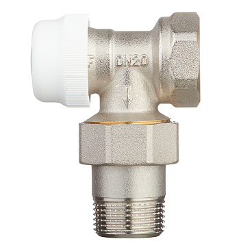 Клапан термостатический угловой Valtec 3/4 НР(ш) х 3/4 ВР(г) для радиатора (VT.031.N.05)