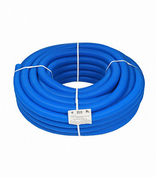 Труба гофрированная 40 мм СТС для металлопластиковых труб d26 мм синяя (30 м)