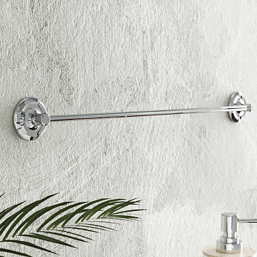 Полотенцедержатель Fora Drop 535 мм на шуруп нержавеющая сталь хром (FOR-DP008/6819)