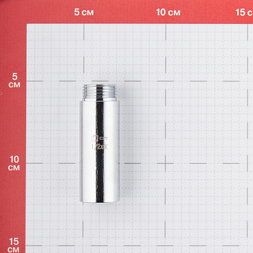 Удлинитель 60 мм х 1/2 ВР(г) х 1/2 НР(ш) латунный
