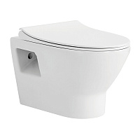 Унитаз подвесной Corsa Deco KX Rimless безободковый с сиденьем дюропласт микролифт (WHKX500RS)