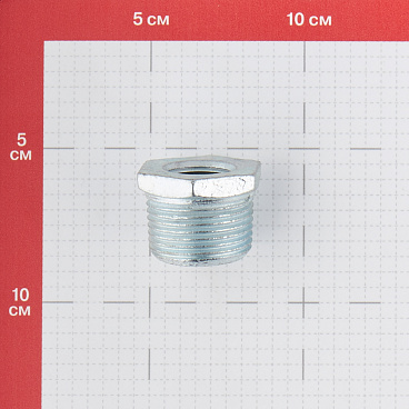 Футорка Gebo Platinum (241-25V) 1 НР(ш) х 1/2 ВР(г) чугунная оцинкованная