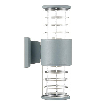 Светильник садово-парковый настенный Feron Техно серый E27 60 Вт IP54 (06299)