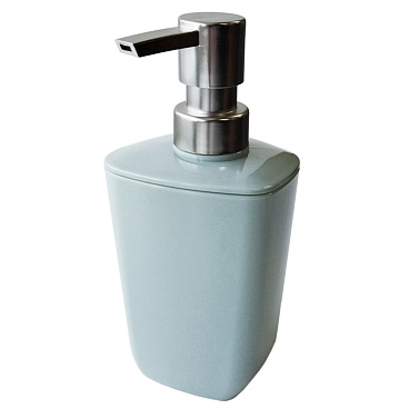 Дозатор для мыла Delphinium Mint настольный пластик голубой (106305)