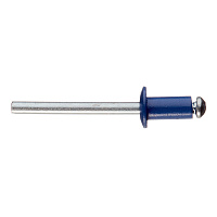 Заклепка вытяжная 4,8x10 мм алюминий/сталь синяя RAL 5005 (100 шт.)
