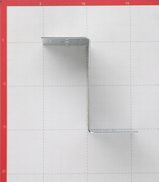 Уголок крепежный Z-образный оцинкованный 55х105х90х2 мм