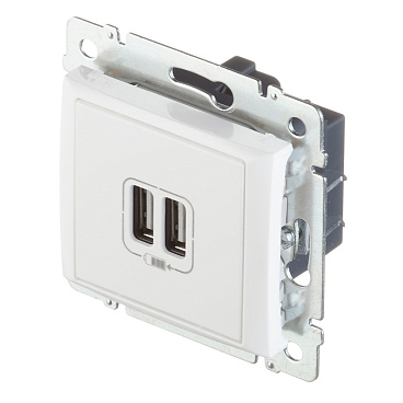 Розетка USB Legrand Valena встраиваемая белая 2хUSB-A (694370)