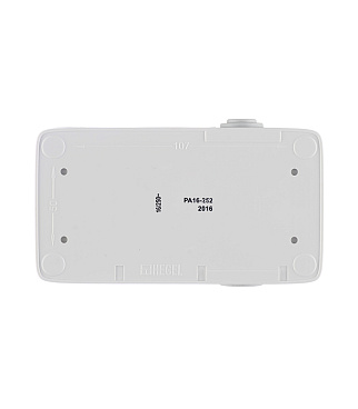 Розетка Hegel Alfa накладная белая со шторками с крышкой (РА16-252)