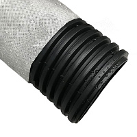 Труба дренажная гофрированная ДГТ-ПНД d110 мм SN4 с перфорацией в фильтре м.п.