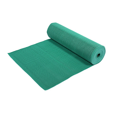 Коврик-дорожка грязезащитный Vortex Zig-Zag 90х0,5 см противоскользящий зеленый