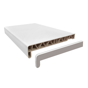 Подоконник ПВХ 150х3000х20 мм белый матовый