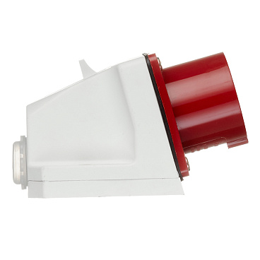 Вилка силовая угловая настенная EKF PROxima 3Р+РЕ 16 А 380 В IP44