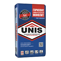 Ровнитель (наливной пол) универсальный Unis Горизонт Монолит самовыравнивающийся 20 кг