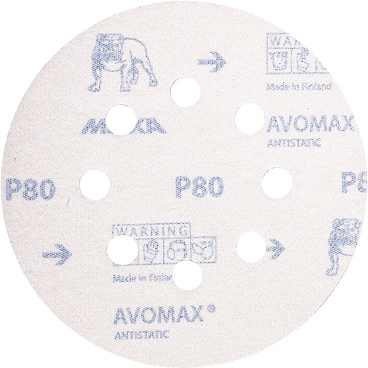 Диск шлифовальный Mirka Antistatic d125 мм P80 на липучку бумажная основа (5 шт.)