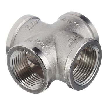 Крестовина Valtec 3/4 ВР(г) х 3/4 ВР(г) х 3/4 ВР(г) х 3/4 ВР(г) латунная (VTr.760.N.0005)
