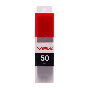 Лезвие для ножа Vira 18 мм прямое (50 шт.) сегментированное