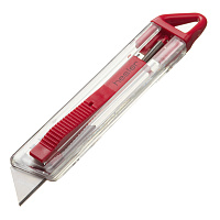 Нож строительный Hesler 19 мм с трапециевидным выдвижным лезвием пластиковый корпус