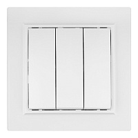 Выключатель EKF Минск трехклавишный встраиваемый белый (ERV10-024-10)