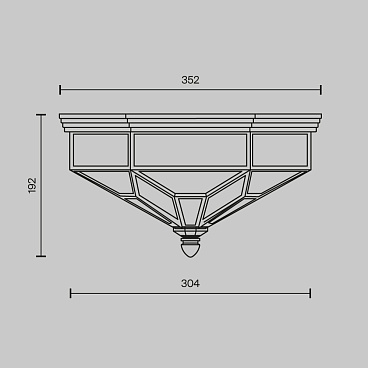 Потолочный светильник Maytoni H356-CL-03-BZ