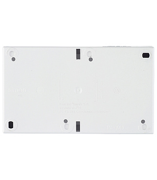 Розетка Simon 15 Aqua накладная белая со шторками с крышкой (1594443-030)