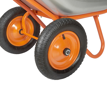 Тачка садово-строительная двухколесная Строймаш 90 л 250 кг (17033/17010)