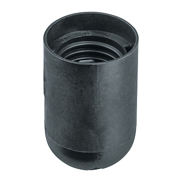 Патрон для лампы E27 Navigator NLH-PL-E27-BL термостойкий пластик 880 Вт IP20 подвесной черный (61349)