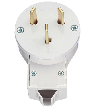 Вилка силовая угловая для электроплит Blanca с заземлением 2Р+N 32 А 250 В IP20