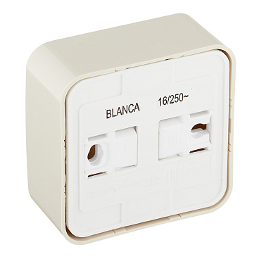 Розетка Systeme Electric Blanca накладная бежевая компакт (BLNRA110117)