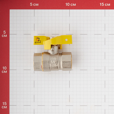 Кран шаровой газовый СТМ 1/2 ВР(г) х 1/2 ВР(г) бабочка