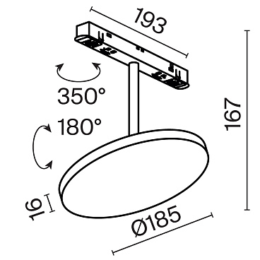 Трековый светильник Technical TR131-2-15W3K-B