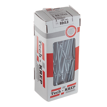 Саморезы универсальные 80x5,0 мм оцинкованные (100 шт.)