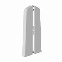 Заглушка торцевая Деконика 100 мм светло-серая левая-правая Г-профиль (2 шт.)