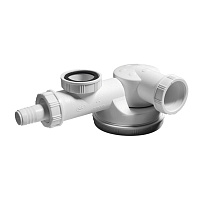 Сифон для раковины и мойки Wirquin Pro 1 1/2х40 мм без выпуска с отводом с соединением 40 мм (30717975)