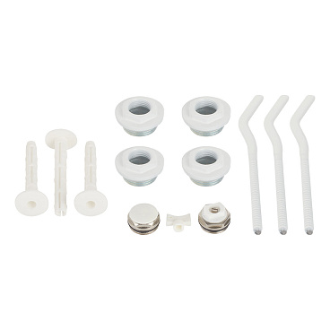 Набор присоединительный 1" х 1/2" для радиатора белый 13 предметов (685643)