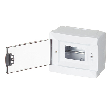 Щит распределительный навесной Makel ЩРН-П-6 пластиковый IP40 140х172х95 мм 6 модулей с DIN-рейкой и нулевой шиной