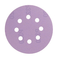 Диск шлифовальный КМ Purple d125 мм P320 на липучку бумажная основа (5 шт.)