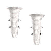 Угол внутренний Идеал Деконика 70 мм ясень бьянко Г-профиль (2 шт.)