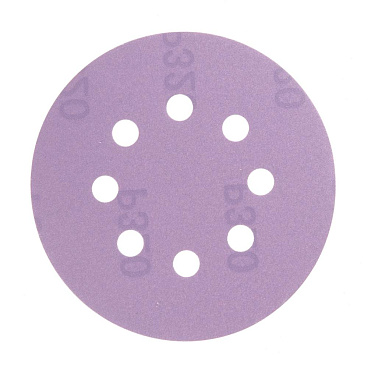 Диск шлифовальный КМ Purple d125 мм P320 на липучку бумажная основа (5 шт.)