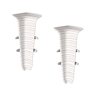 Угол внутренний Идеал Деконика 70 мм ясень бьянко Г-профиль (2 шт.)