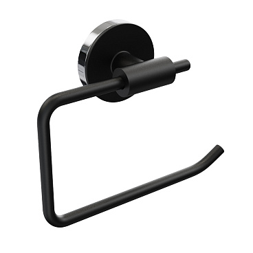 Держатель для туалетной бумаги Fora Lord металл черный (FOR-LORD016BL)