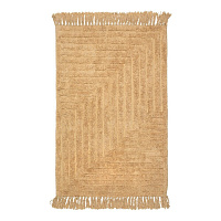 Коврик для ванной бежевый 80х50 см Zenfort Зигзаг (107274)