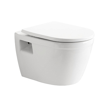 Унитаз подвесной Corsa Deco DX Rimless безободковый с сиденьем дюропласт микролифт (WHDX530RS)