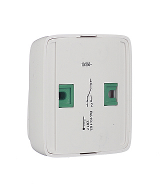 Переключатель Hegel Alfa одноклавишный накладной белый (ВА10-163)