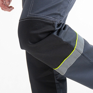 Костюм мужской рабочий Joker Корвет Коттон КБ 1 60-62 рост 170-176 см темно-серый/лимон