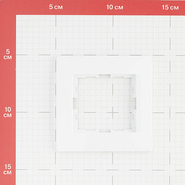Рамка Lezard Karina одноместная белая (707-0200-146)