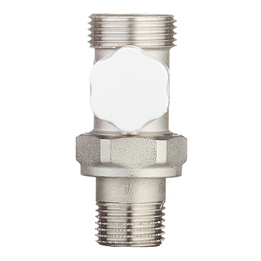 Клапан запорный Stout 1/2 ВР(г) х 3/4 НР(ш) для радиатора под евроконус (SVL-1196-000015)